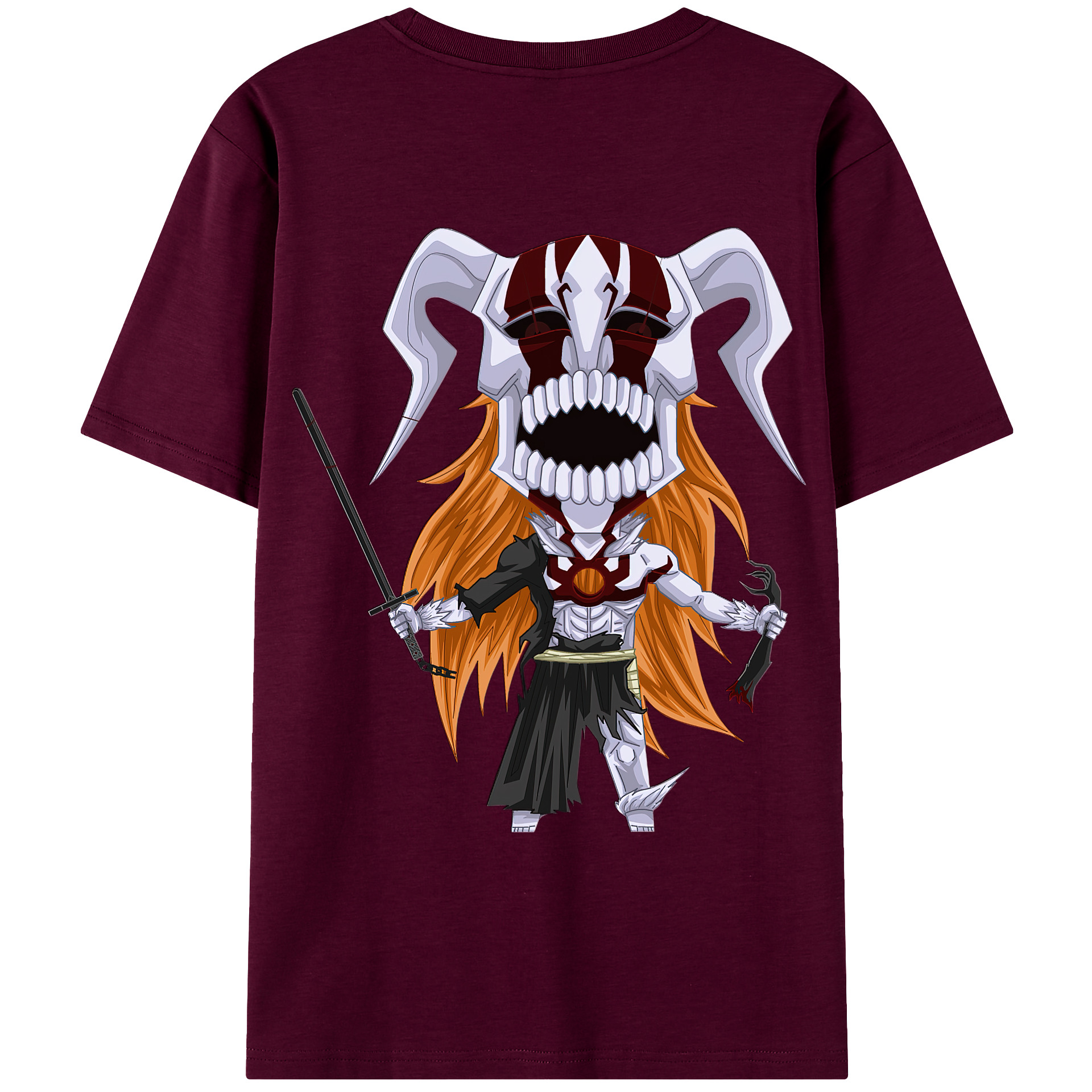 （画像用） ブリーチ 黒崎一護（くろさき いちご）BLEACH Kurosaki Ichigo レディース半袖Tシャツ(バックプリント)